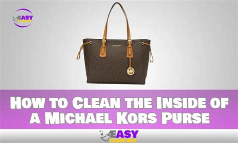 how to clean inside of michael kors purse|how to clean saffiano leather.